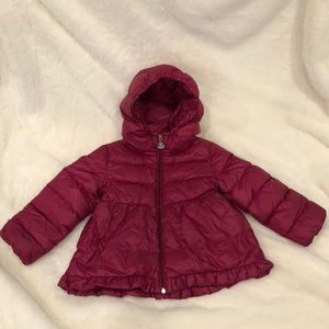 Moncler Girl’s Quilted Ruffle Jacket